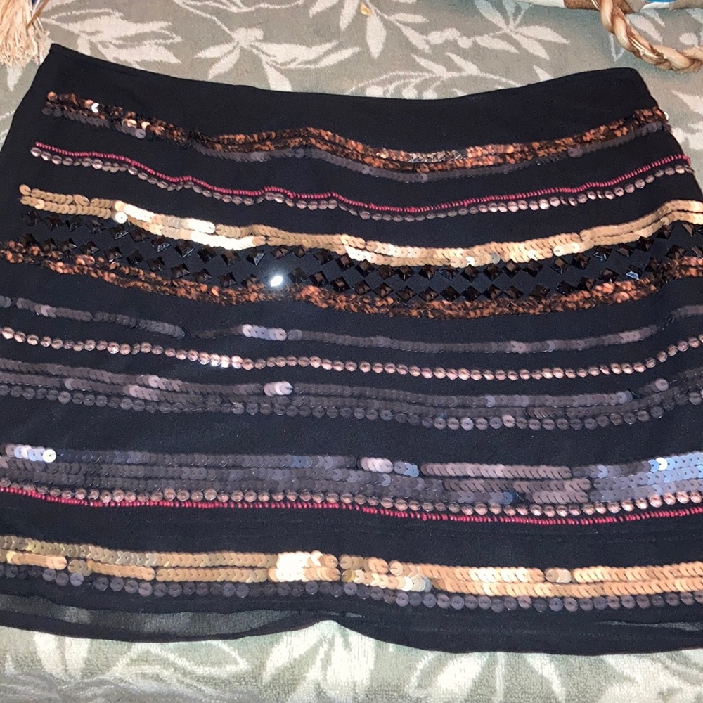 Sequin mini sequin skirt
